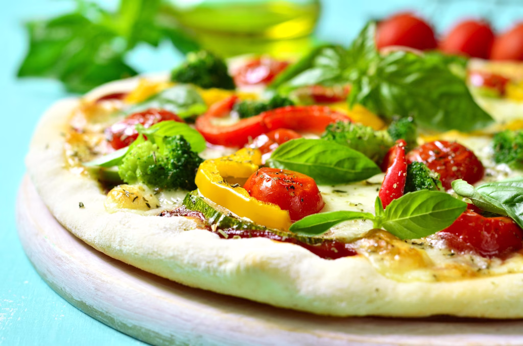 Veggie Pizza with Lemon Ricotta